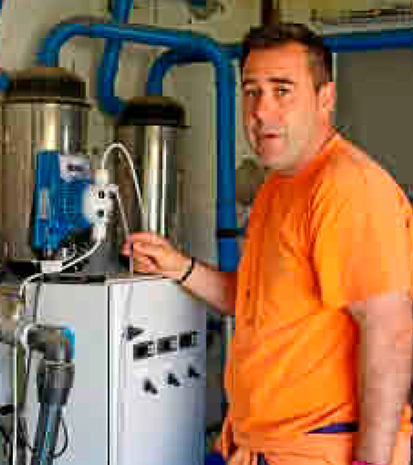 Una granja climatizada y robotizada